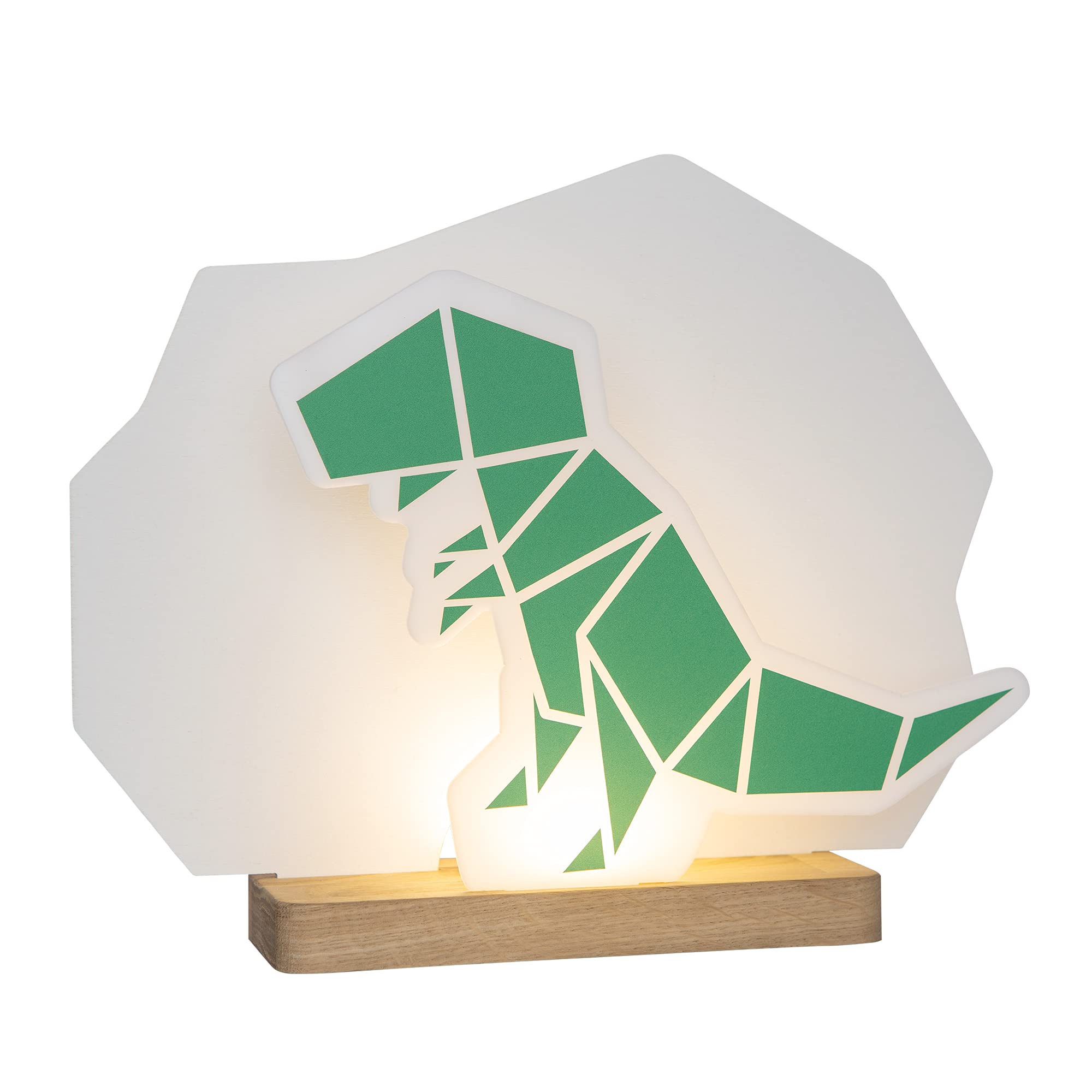 Elobra Lámpara de habitación infantil para niños, Dinopoly, dinosaurio, lámpara de mesa LED, lámpara de mesa, lámpara de escritorio, lámpara de mesita de noche para habitación infantil y habitación de