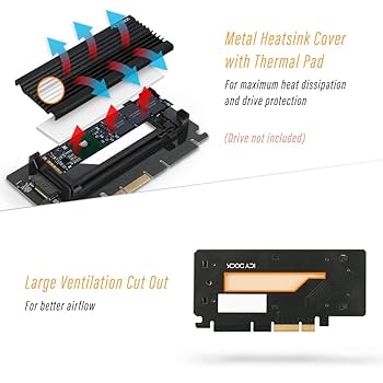 Amazon.co.jp: M.2 NVMe SSD to PCIe 4.0 x4/x8/x16 アダプター