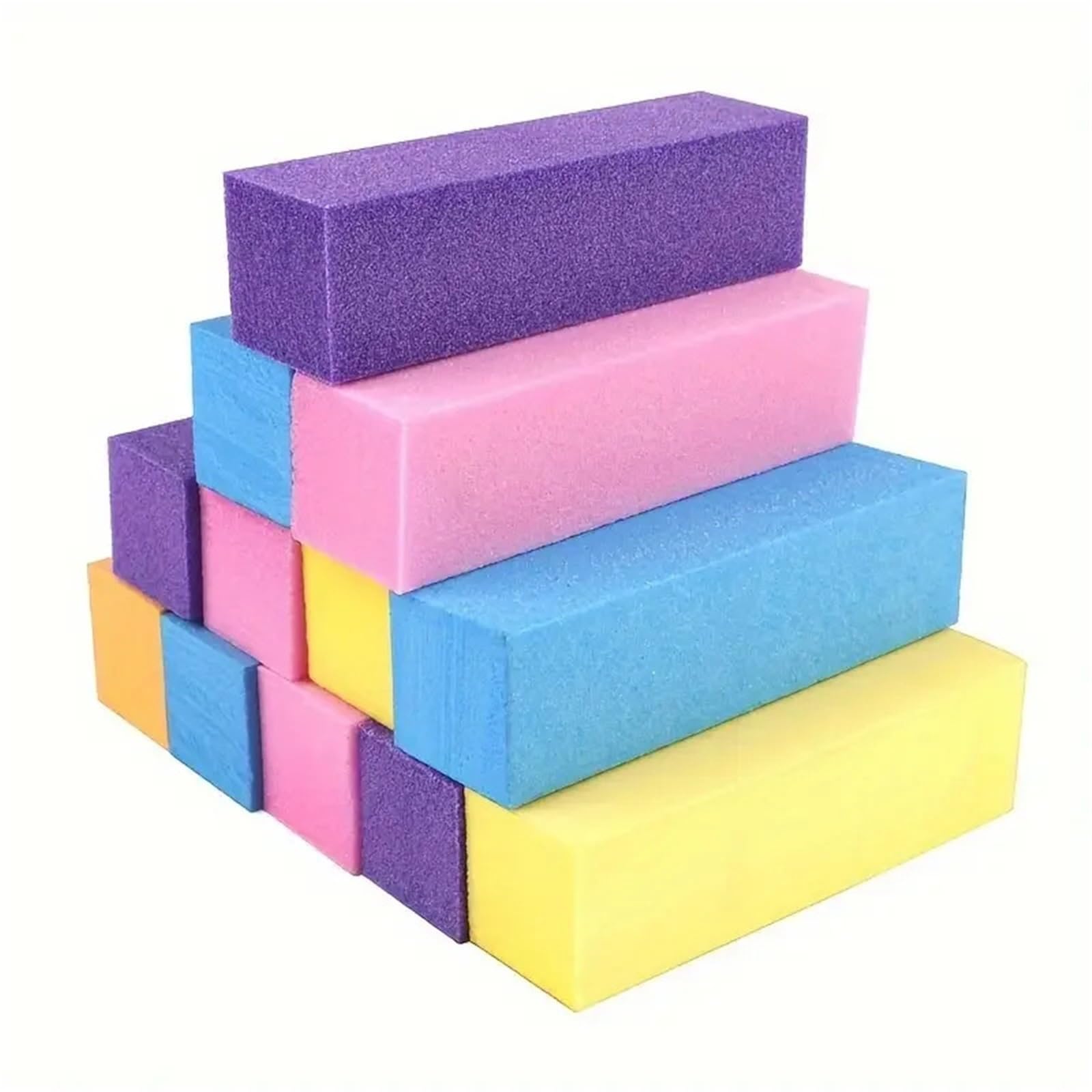 Blok buforowy do paznokci pilnik gąbkowy pedicure pielęgnacja manicure lakier szlifowanie blok polerski 5 szt(White-10pcs)