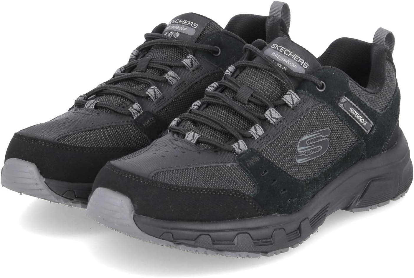 Black Suede Synthetic Blue Trim
