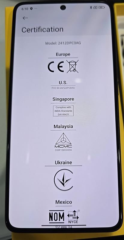 Xiaomi Poco X7 PRO 5G + 4G LTE (para Tmobile Mint Tello & Global) (512GB + 12GB) Ai 6.67" 50MP Gamers Phone NFC Dual sim Desbloqueado Modelo 2412DPC0AG (Amarillo)