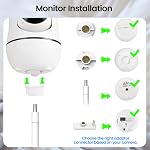 Moniteur de bébé flexible pour Hello Baby Camera Compatible avec Hello Bébé HB6550/HB65/HB6560/HB6340/HB6339/ Moniteur de 1/4 pouce pour bébé Clip Mount pour bébé partout