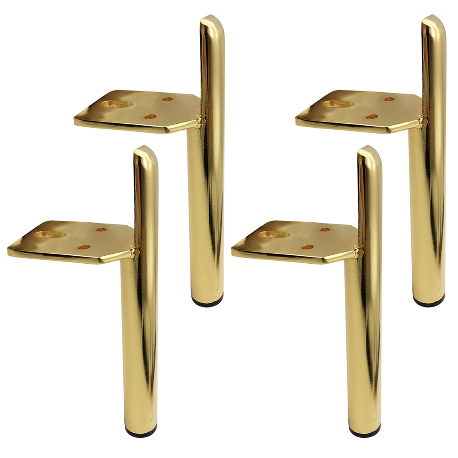 GHHVFEC Metal Sofa Legs Replacement - 4 Durable Furniture Feet for Couch, Bed, Cabinet, Nightstand & TV Stand, Easy DIY Installation with Screws