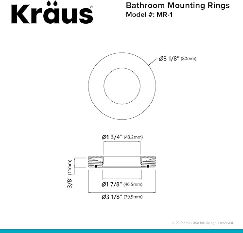 Miniatura 2 de Kraus MR-1SN Anillo de montaje níquel satinado