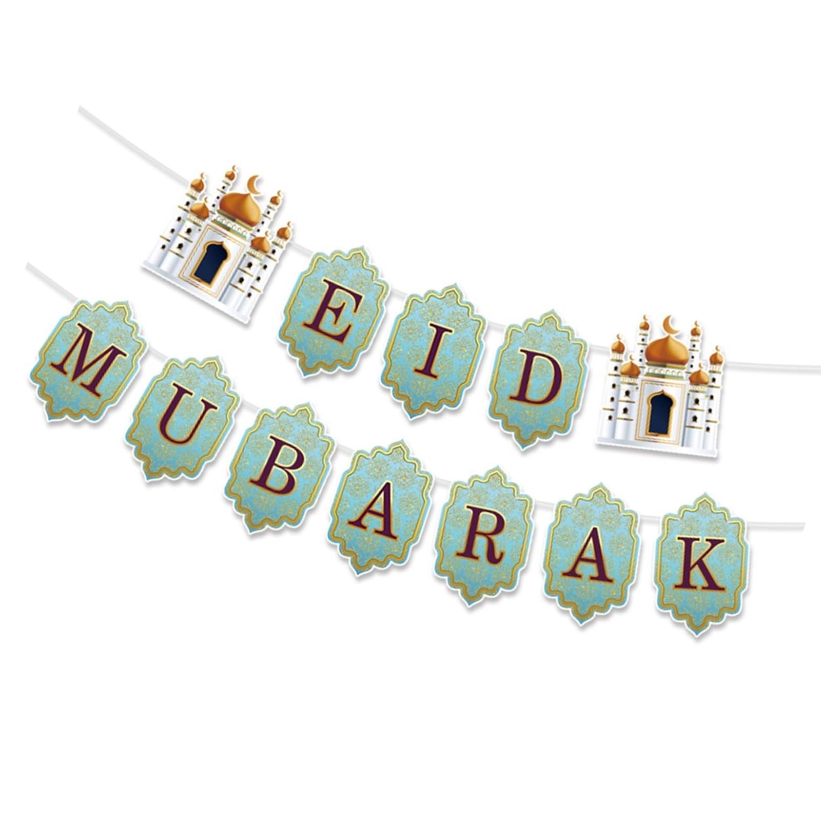 Jazuaiao Colorful Middle Eastern Decorative Paper Garlands Festival Hanging Decoration for Enthusiasts and Family Gatherings Celebration Hanging Decoration