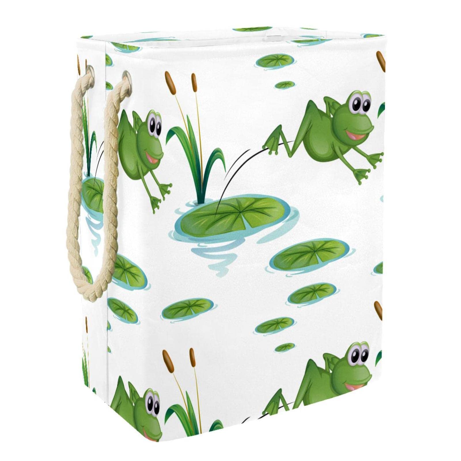 Grand panier à linge grenouille pour organiser le dortoir et la salle de bain