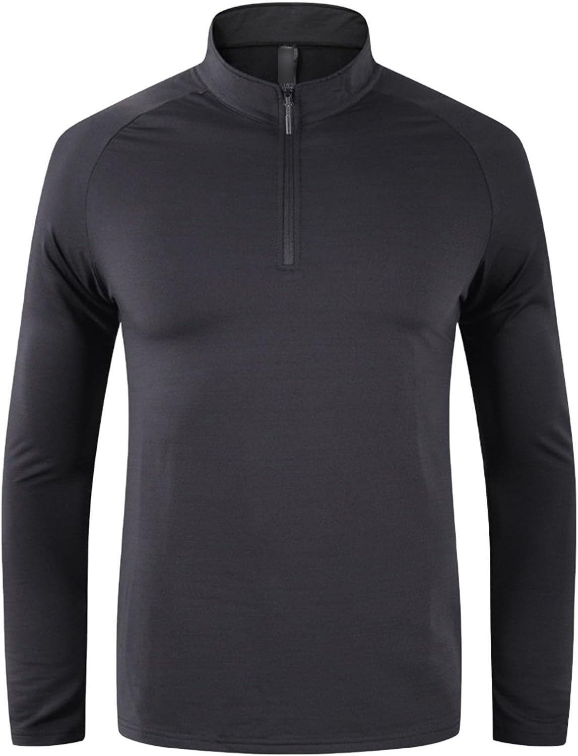 Men's 1/4 Zip Pullover Long Sleeve Shirt Casual Stretch Mock Neck Golf Shirts Quarter Zip Outdoor Tops Sweatshirt