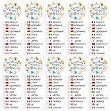 Drinking Around The World - Pack Of 10 Temporary Tattoo