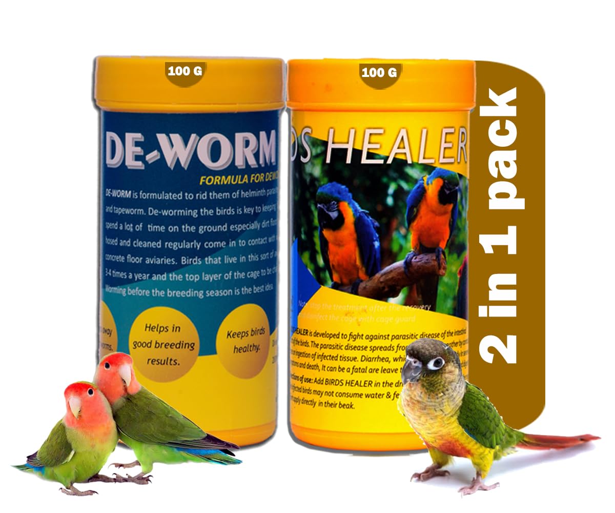 STAR FARMS Birds Healer + Deworm Health Supplements for Pet Birds/Parasitic Disease, Diarrhea, Sukkha, Weight Loss, Cheats Bone Sharp, Liver Problem, Climate Change for All Birds (B0D6LY176H) Amazon Price History, Amazon Price Tracker