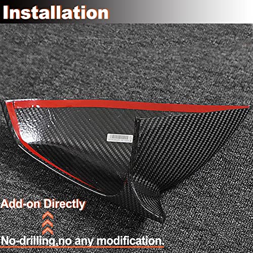 Mcarcar Kit Dry Carbon Fiber Mirror Cover Fits For Tesla Model S Plaid Sedan 2017-2023 Add-On Side Rearview Mirror Caps Car Exterior Outside Shell Factory Outlet  #TOP2