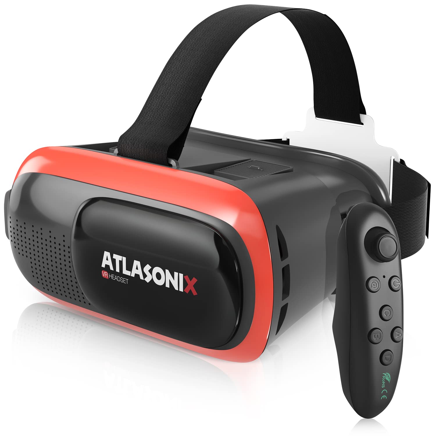 vr headset for phone with controller virtual reality game system compatible with iphone and android virtual reality goggles with remote control for android 3d glasses for kids and adults