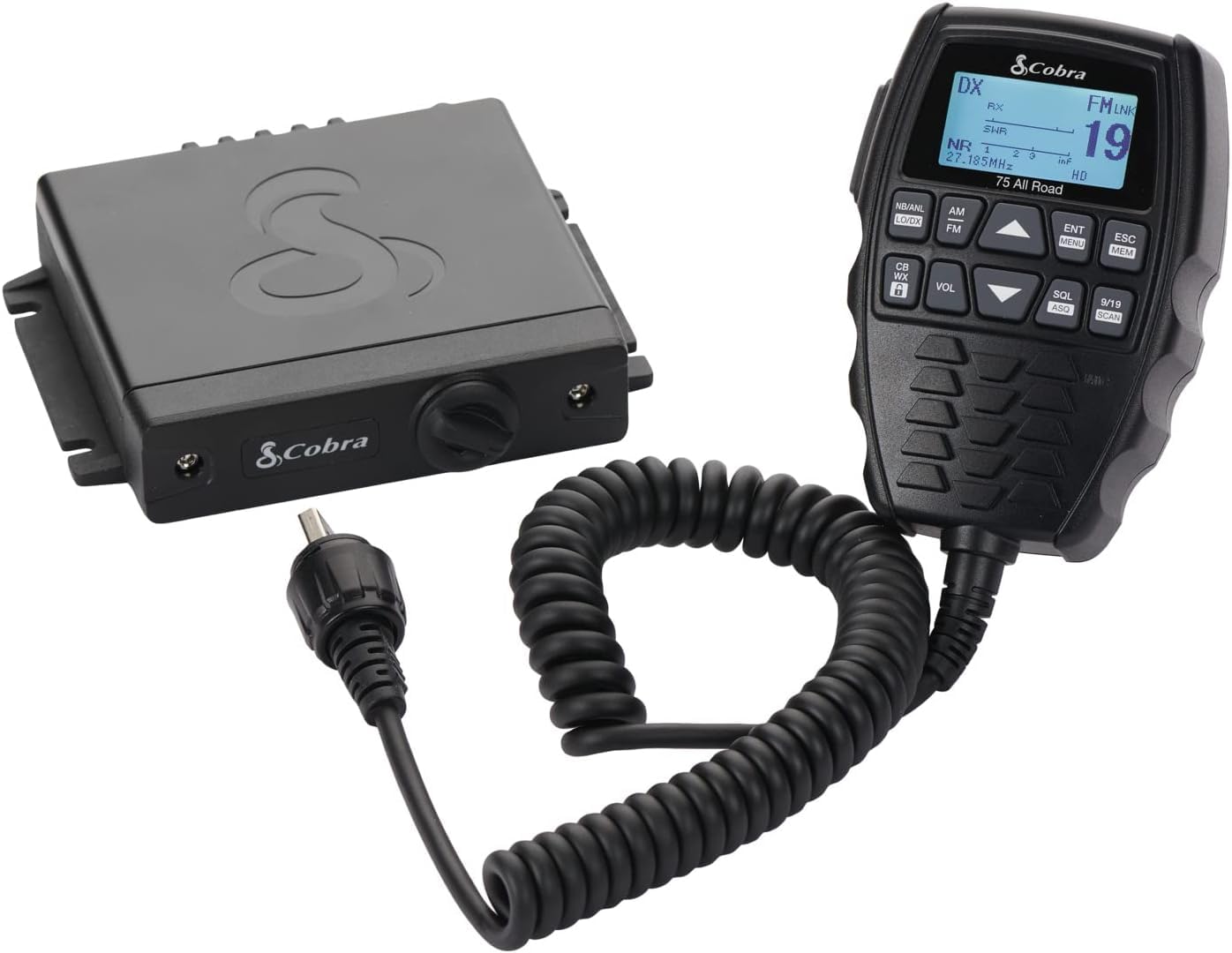Cobra 75 All Road Wireless CB Radio-Dual-Mode AM/FM,Full 40 Channels,Bluetooth Connectivity,Digital Noise Cancellation,Waterproof,Instant Channel 9,4-Watt Output,Easy to Operate,Black (Pack of 6)