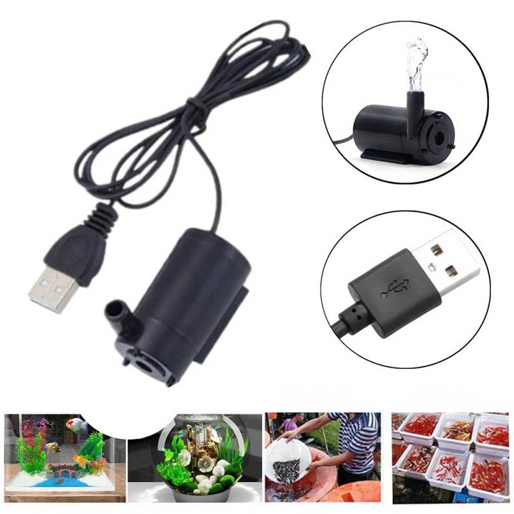 Pompa Acquario Mini Sommergibile DC 2.5-6V - 4 Pezzi Per Fontane E Circuiti Idrici - Foto 7