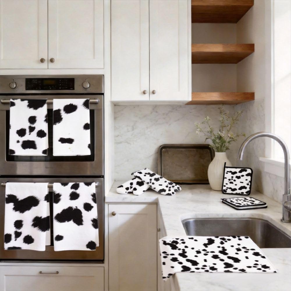 9PCS Stampa Dalmata 1 Cucina Decor e Accessori Set