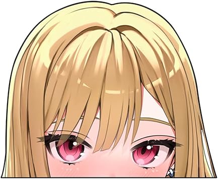 5.1 for Kitagawa Marin Anime Shy Graphics Car Stickers DIY Peek Waterproof Decal Bumper Window Car Accessories Decor