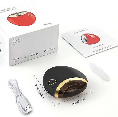 Miniatura 6 de Cortaúñas eléctricas, cortadora eléctrica segura para bebés, máquina de cortar eléctrica recargable para recién nacidos, niños, niños pequeños y