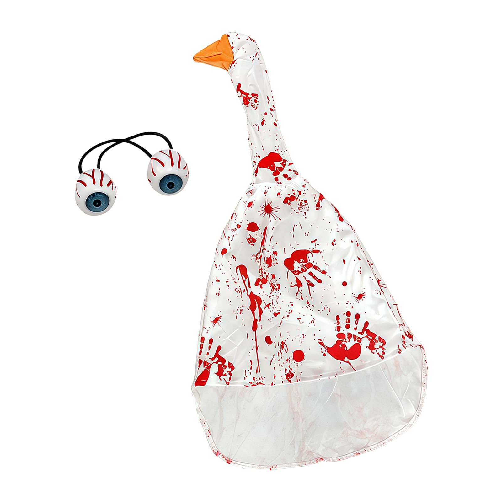 APGLSXY Halloween Statue Outfit Set for Seasonal Home Decor, Easy Pull-on Cloak and Eye Charm Accessories Designed to Dress Porch Geese, Statue Not Included and Easy Seasonal Decor