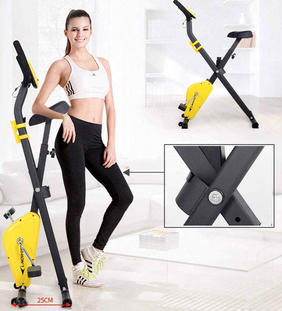 Rower do jazdy na rowerze halowym – mini składany rower spinningowy do domowego fitnessu, regulowany opór i oszczędność miejsca konstrukcja dla skutecznych treningów cardio