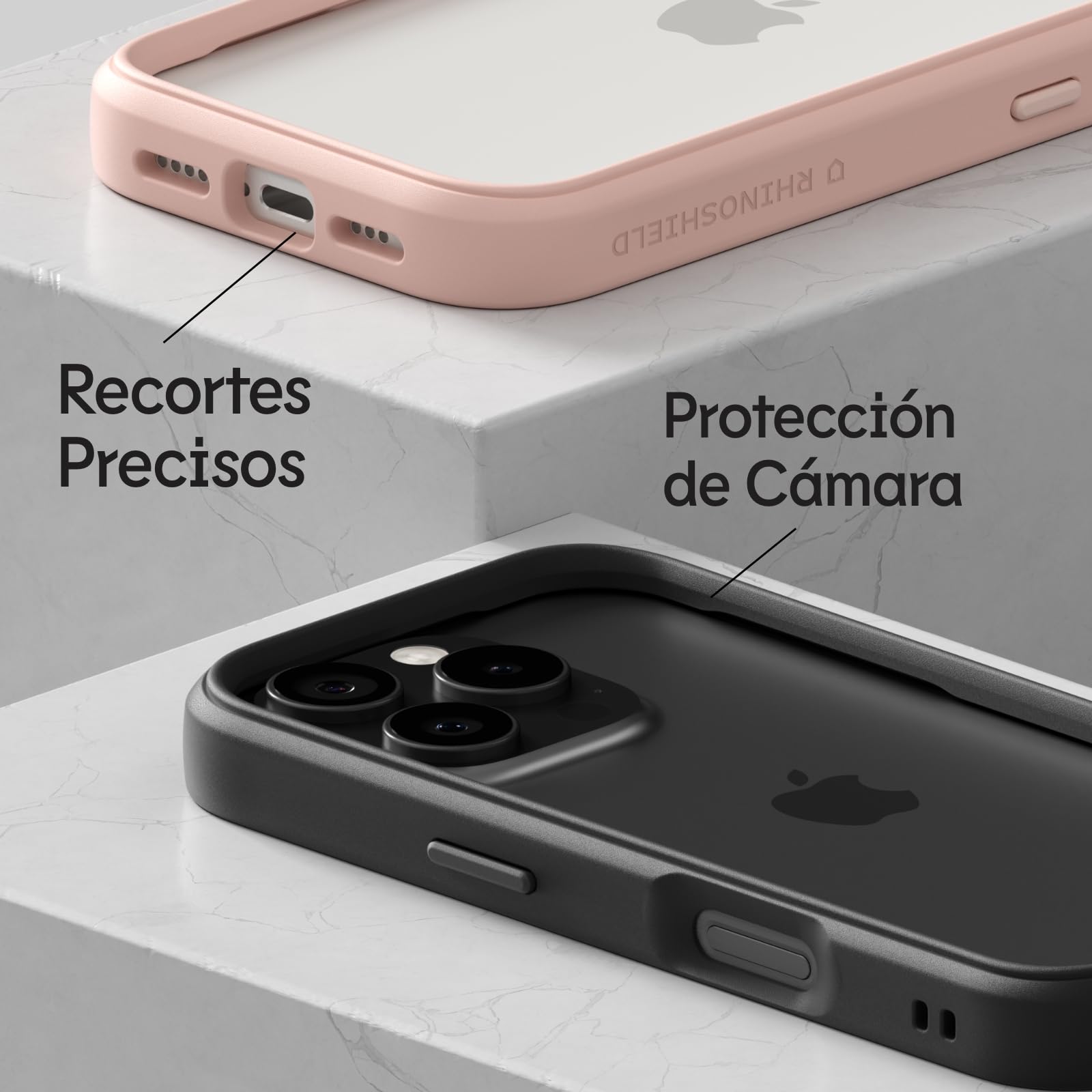 RhinoShield Funda Bumper Compatible con [iPhone 16 Pro MAX] | CrashGuard - Funda con Tecnología de Absorción de Golpes - Resistente a Impactos de más de 3.5 Metros - Azul Marino