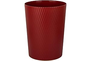 Red Trash Can: Wastebasket Garbage Can Container Bins