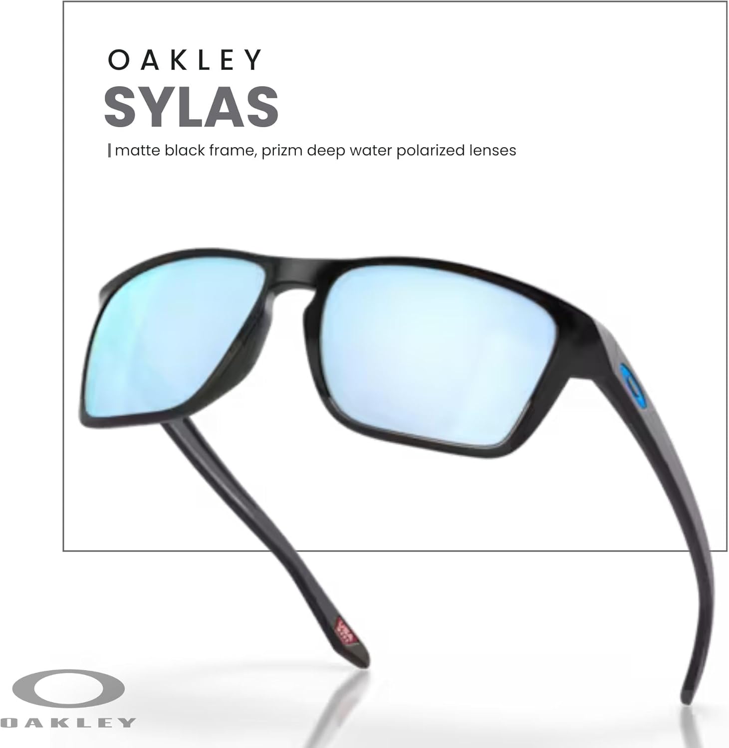 Oakley Sylas OO9448 Rectangle Sunglasses for Men+ Bundle Accessory Leash Kit, Microfiber Pouch - Image 5