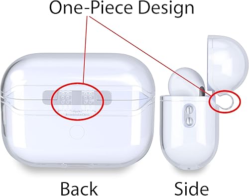 Miniatura 6 de LianaCases Personalized Case Compatible with AirPods - Custom Name with Heart - Includes Keychain Ring Carabiner