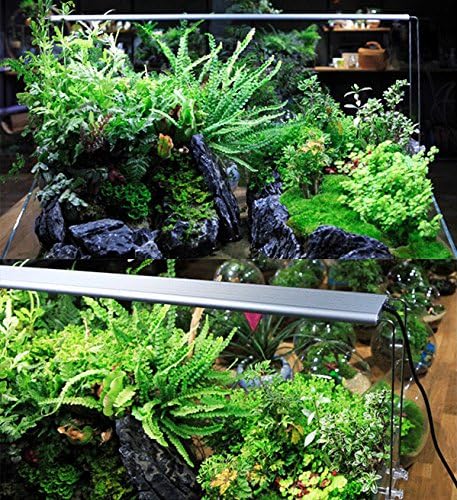 Tutoy 4PCS Edelstahl Aquarium Ständer für Aquatic High LED Licht Lampe Aquarium Halter Halterung Unterstützung - Unterstützung für