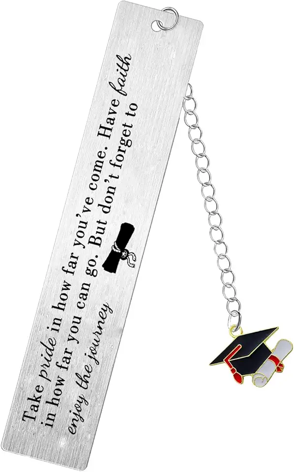 Marcador de livro de graduação para mulheres, professoras, presentes inspiradores de graduação para ela, colegas, estudantes