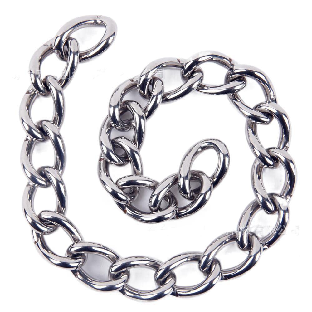 Chaîne Extension 304 Acier Inoxydable 65cm Avec Mousquetons - Charge 300kg Pour Balançoire, Hamac, Sac De Frappe
