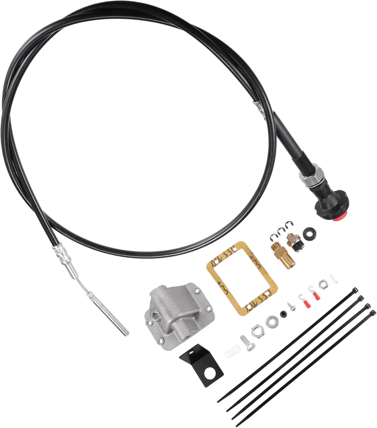 X AUTOHAUX 1 Set Car Differential Cable Lock Kit for Dodge for Ram 1500 1994-2001 for Dodge for Ram 2500 3500 1994-2002 Axle Disconnect