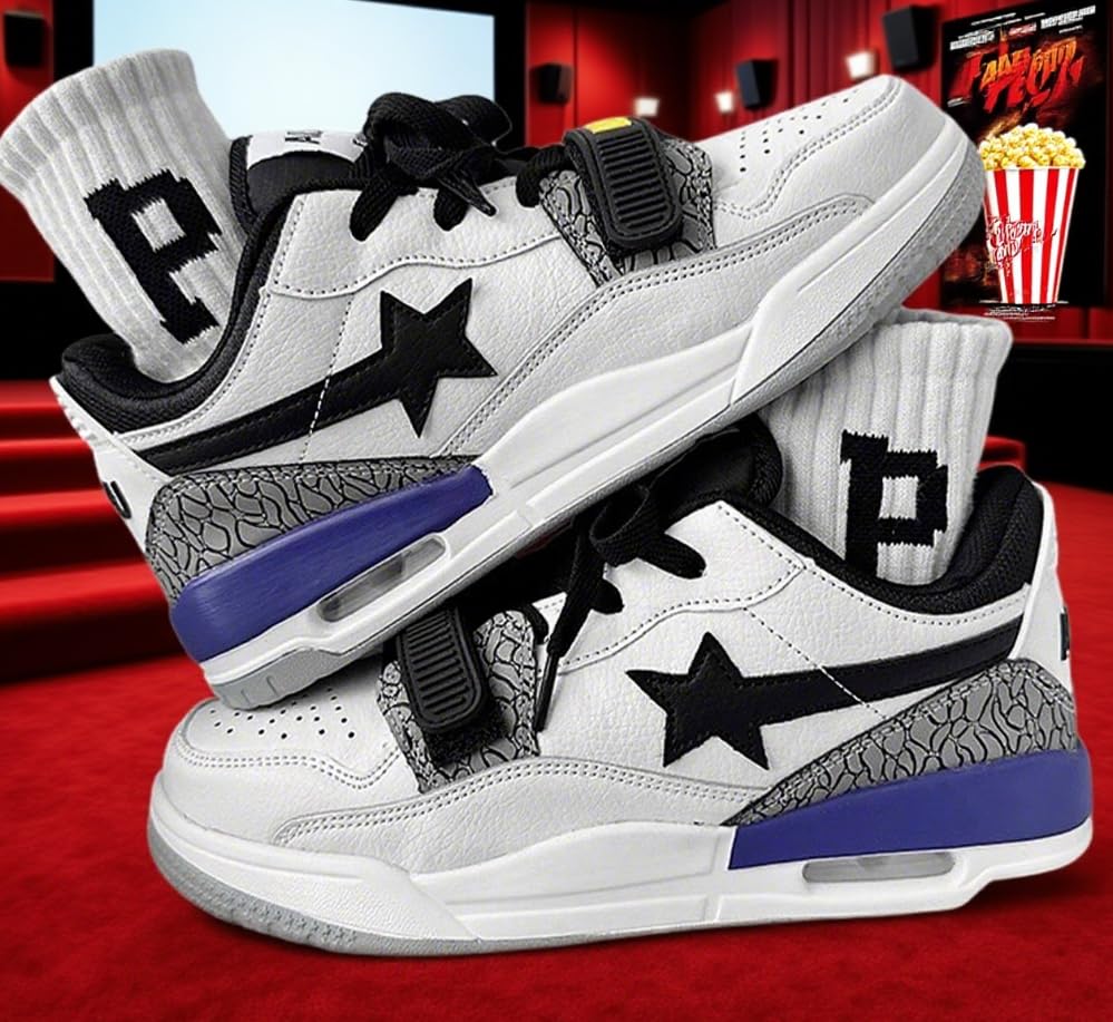 Star Chunky Platform Sneakers for Women Men High Top Air Cushion Star Comfortable Thick Sole Casual Streetwear Shoes2