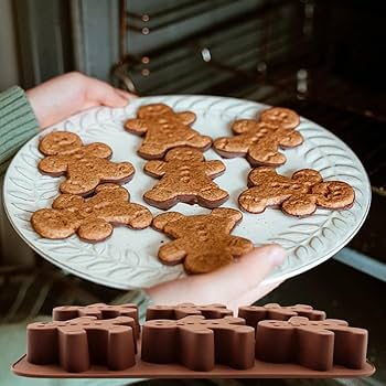 Amazon.co.jp: ROTDAM ジンジャーブレッドマン シリコン型 2個 6