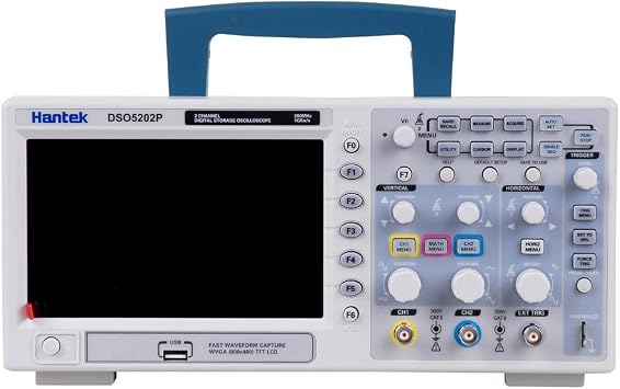 Hantek DSO5202P Digital Oscilloscope Oszilloskope 200MHz 1Gs 2CH LCD 7" TFT