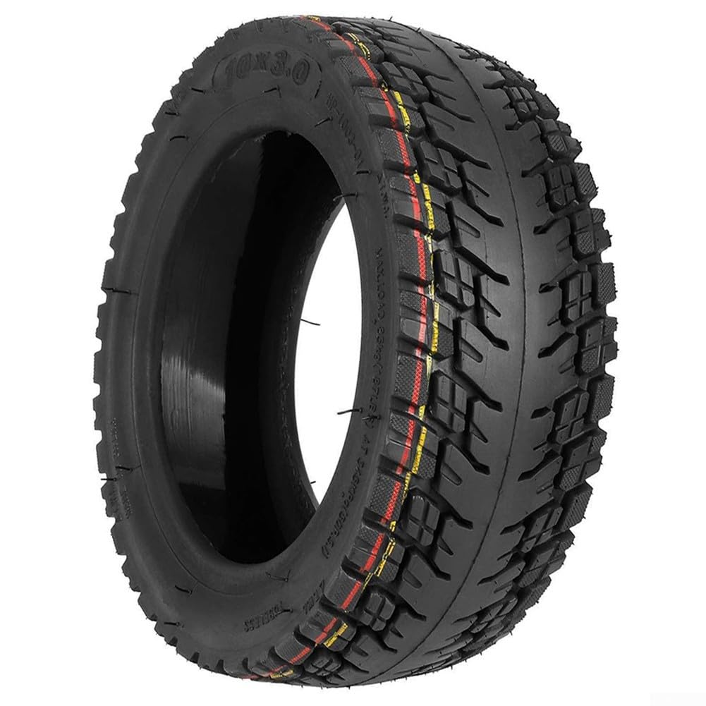 Neumático sin cámara de auto reparación 10x3.0 para scooter eléctrico, 255x80 80/65-6 neumático de repuesto de goma todoterreno con banda de agarre (neumático)