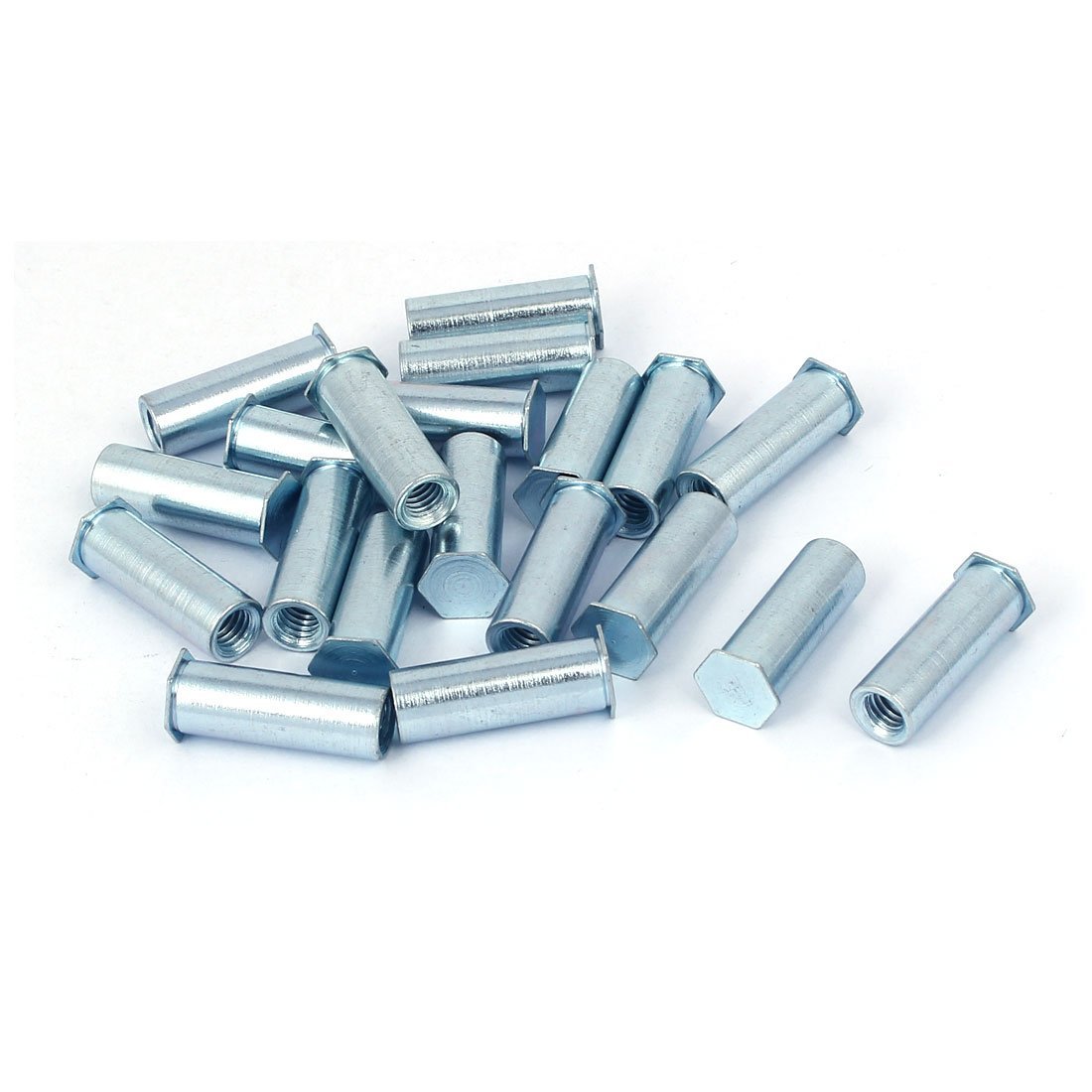 3NH® M6 x 25mm Zinc Plated Hex Head Clinch Stud Self Clinching Blind Standoff 20PCS-image-17