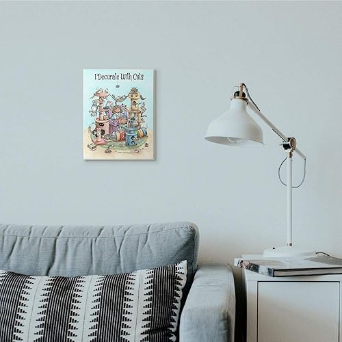 Miniatura 2 de Stupell Industries Diseño divertido de caricaturas para mascotas, diseñado por Gary Patterson Art, 10 x 0.5 x 15, placa de pared