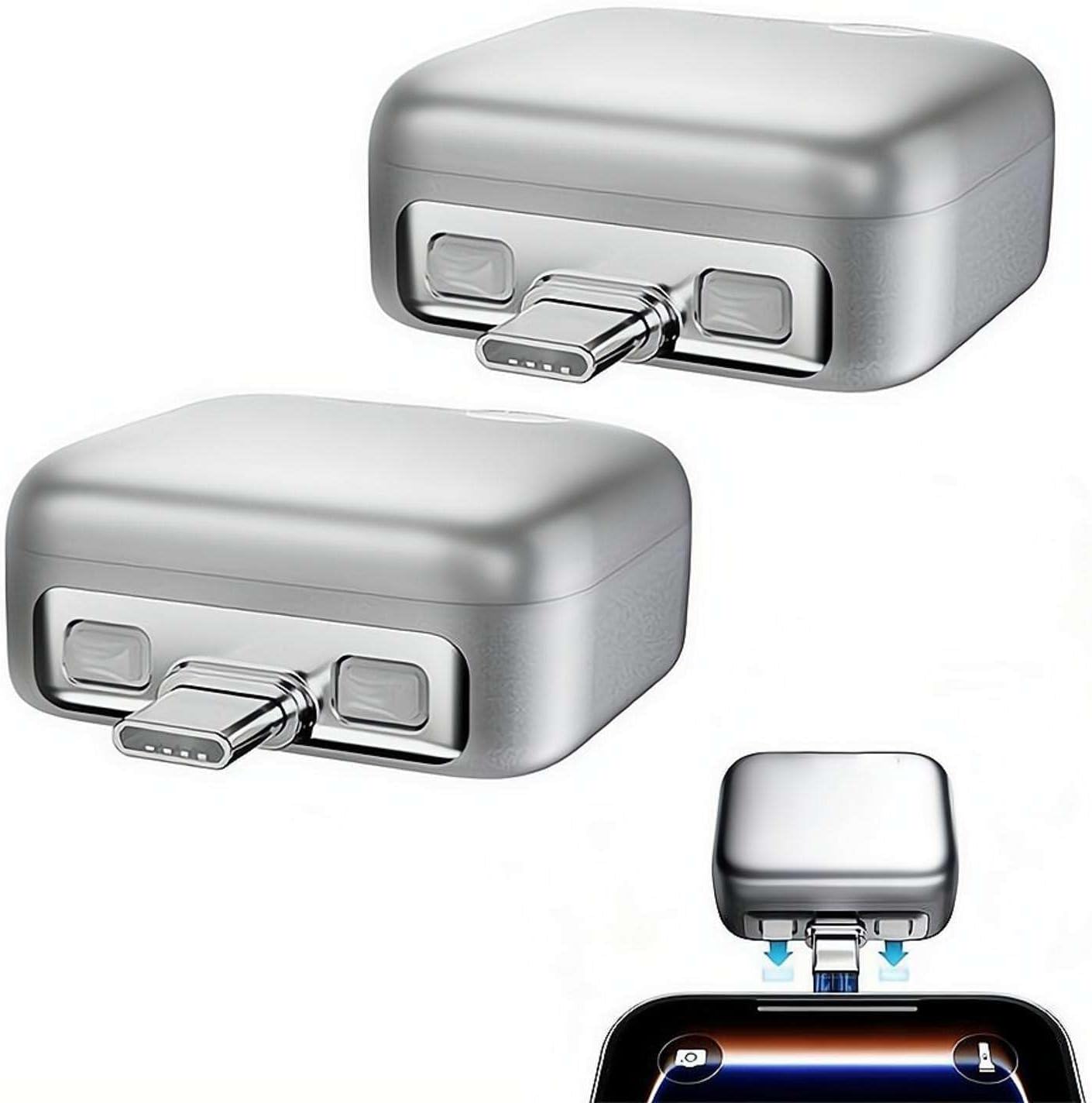 Wmool Stop Charge Smart Charger, Auto Disconnect Charging Cable Protector, Full Charge Eject Device, Overcharge Protection Adapter for Phone Tablet USB Charging Cable