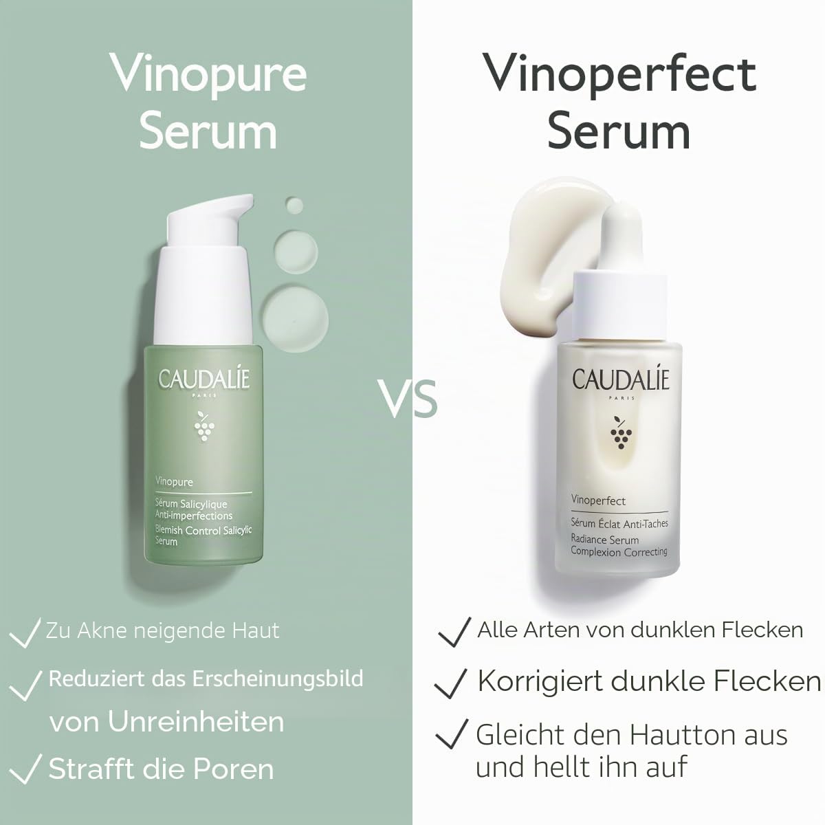 Caudalie Vinopure Serum mit Salicylsäure gegen Unreinheiten – 30 ml