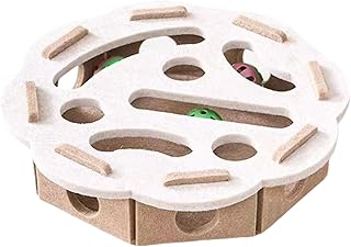 Jouet Interactif Pour Taquiner Les Chats, Labyrinthe &Eacute;ducatif En Feutre, Boules Cloche D