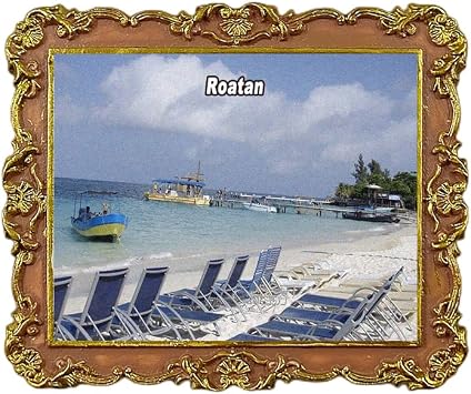 Roatan Honduras Refrigerator Magnet 3D Travel Souvenir Fridge Decoration Magnetic Sticker Craft Collection
