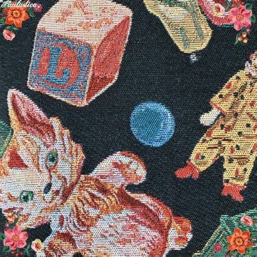 ナタリーレテ　クッションカバー　サーカス　ゴブラン　45×45cm　猫　ねこ ナタリーレテ クッションカバー サーカス ゴブラン 45×45cm 猫