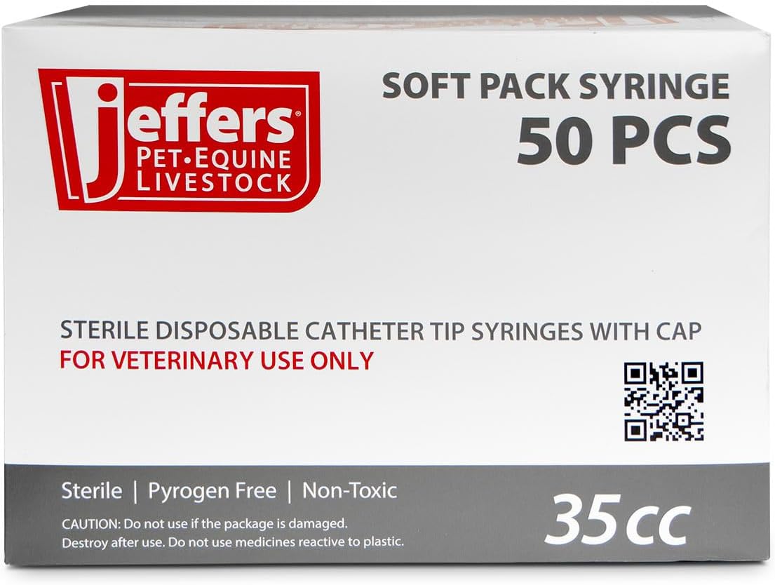 Jeffers 35cc Catheter Tip Syringe (Box of 50)