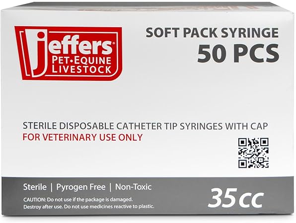 Jeffers 35cc Catheter Tip Syringe (Box of 50)
