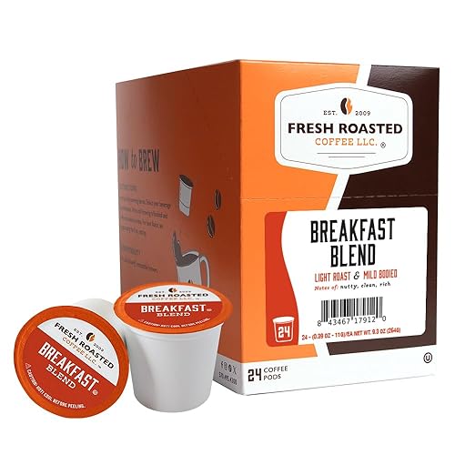 Miniatura 567 de Fresh Roasted Coffee, Peaberry de Tanzania, tostado ligero, Kosher, compatible con K-Cup, 24 cápsulas