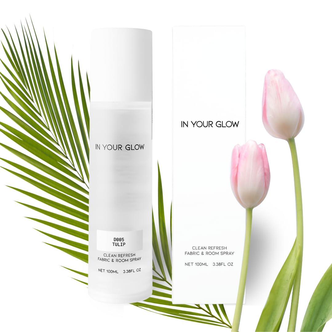 In Your Glow D005 TULIP – Long-Lasting Clean Fabric &amp; Room Mist Spray 100ml | Unisex Luxury Fragrance Spray &amp; Odor Eliminator
