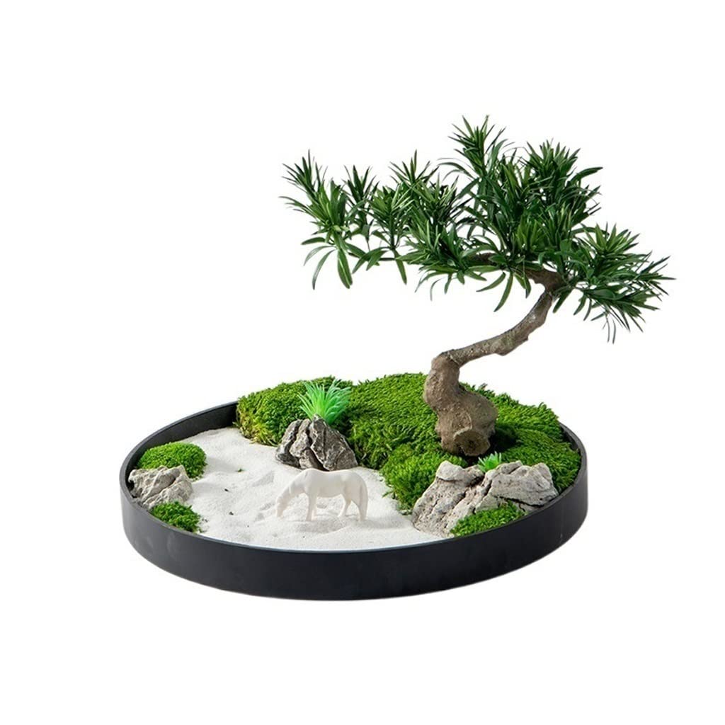 ULTRAWAVE Faux Tree Simulation Bonsai Tree Ceramic Flowerpot Plant Decoration Living Room Office Desktop Faux Plants Indoor