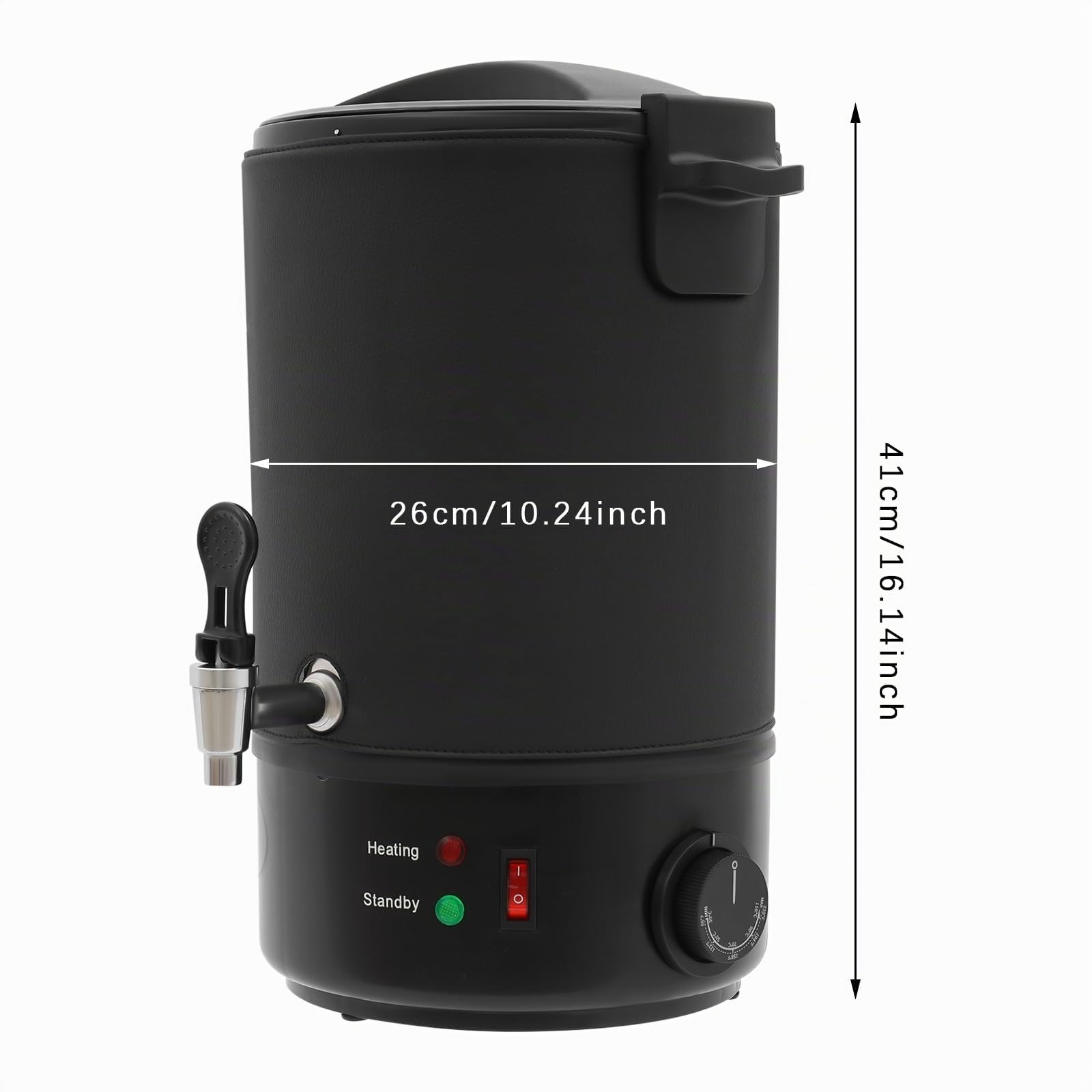 PHOYUXM Cera fundidora de cera de 1100 W, con tapa sellada, ajustable a 30 – 110 ℃, olla de fusión de cera para la fabricación de velas (6 L)
