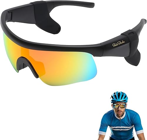 Miniatura 18 de Lentes inteligentes para hombres y mujeres, gafas de sol deportivas Bluetooth 5.3 con llamadas manos libres, altavoz de oreja abierta, UV400