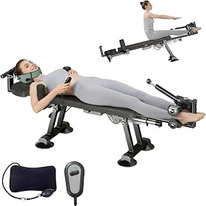 Electric Traction Machine for Neck and Back - Home Spinal Decompression Device for Lower Back and Neck Pain Relief