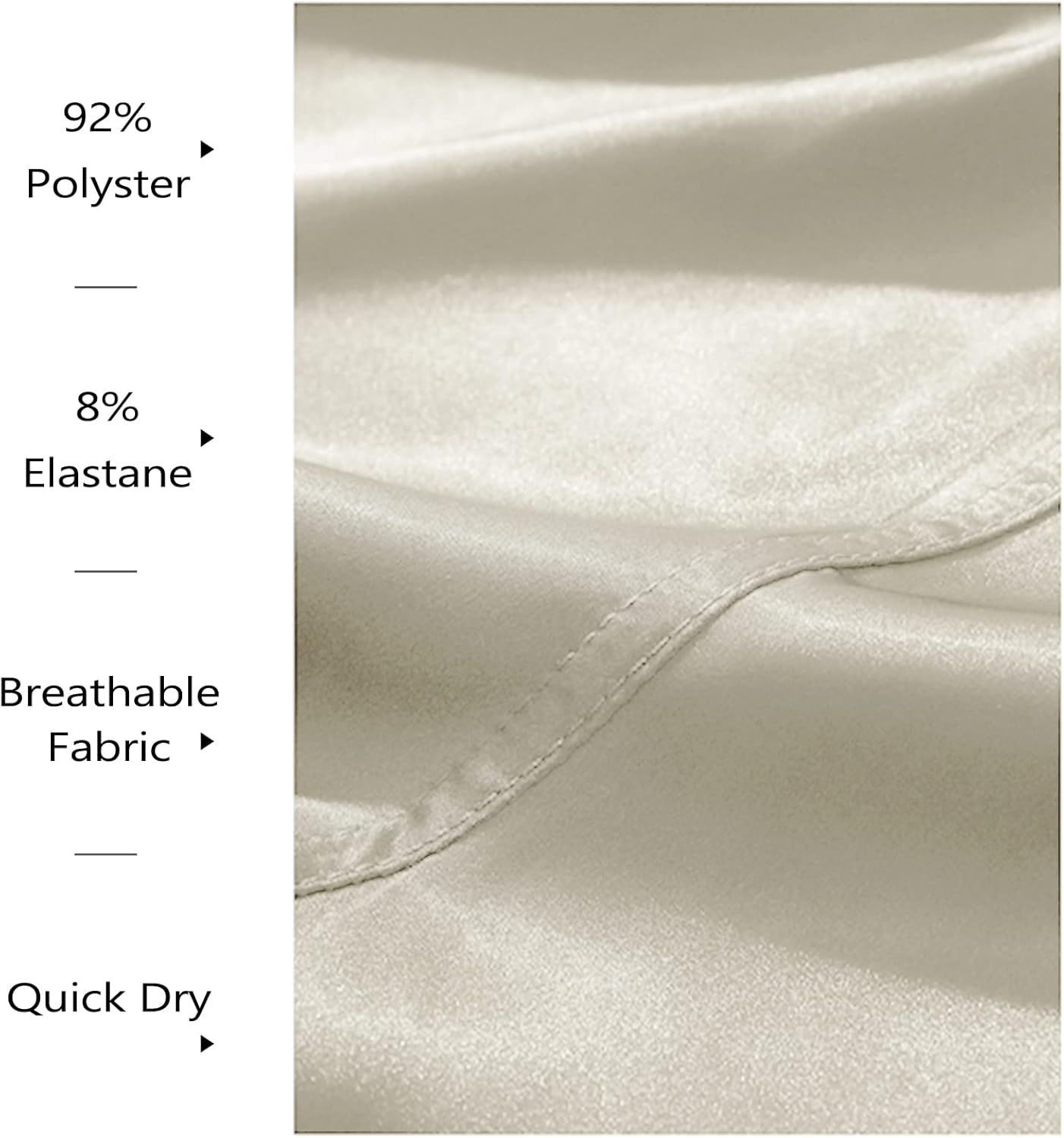 Mens Satin Silk Boxers 3 Inch Inseam Silkies Shorts Men Sexy Panties Lounge Pajama Bottoms Shorts - Image 3